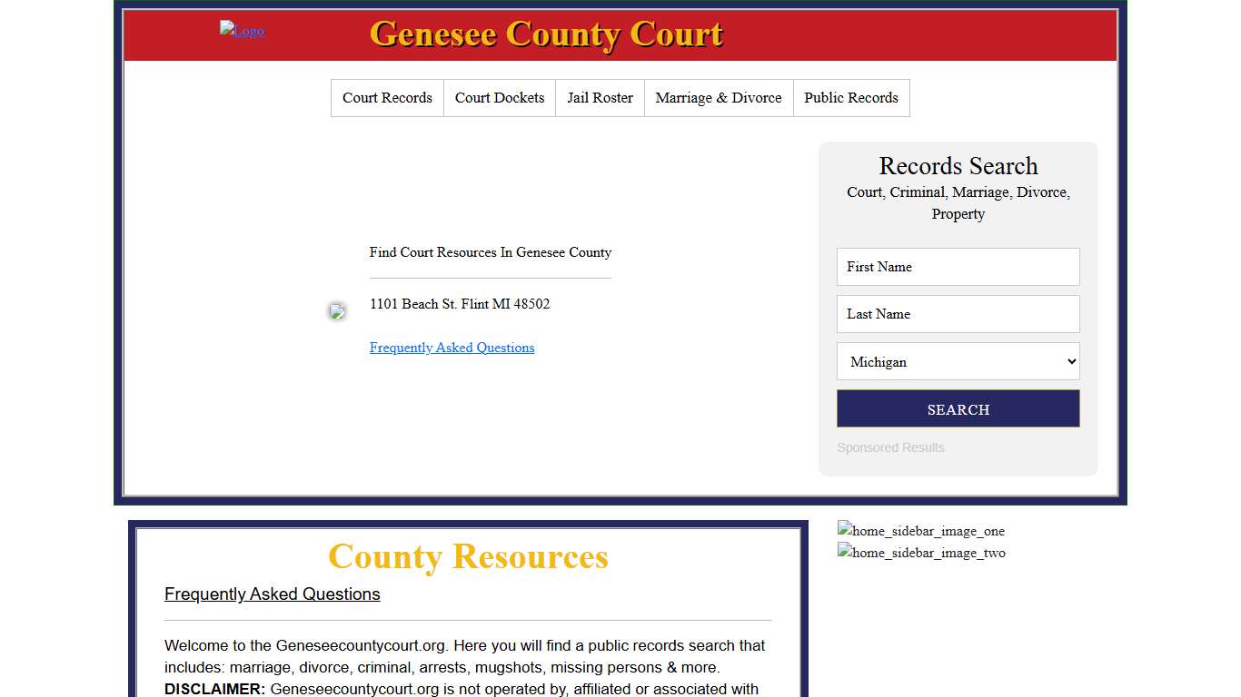 Genesee County Court Records Search